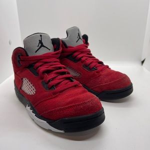 Nike Air Jordan 5 Retro PS Size 13.5c Red Toro Raging Bull 440889-600